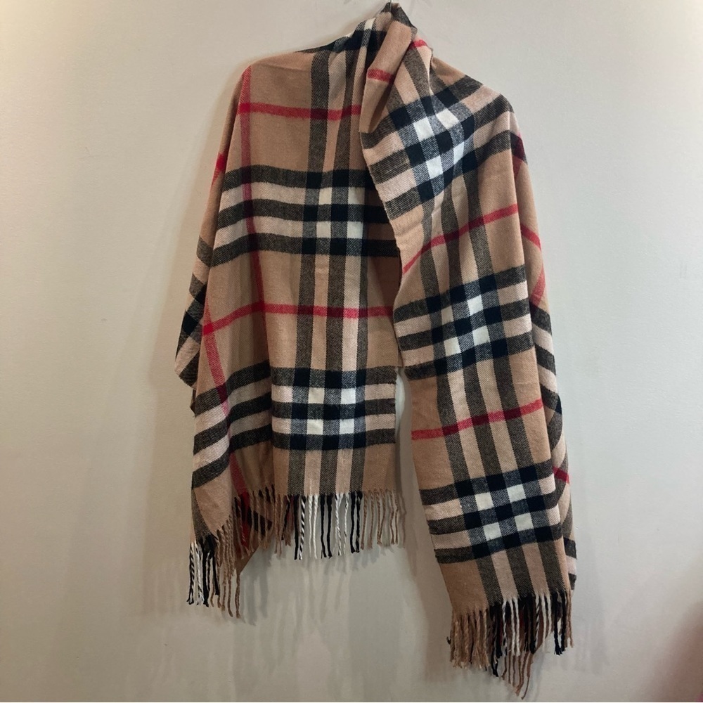 ROYAL ROSSI 100% Cashmere Made in  Mongolia China Burberry Styling Scarf - Picture 3 of 4